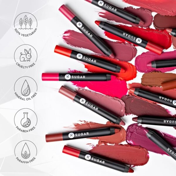 SUGAR Matte As Hell Crayon Lipstick - 23 Jessica Day (2.8g) - Image 4
