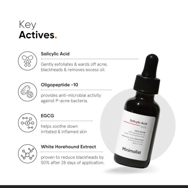 Minimalist 2% Salicylic Acid Face Serum (30ml) - Image 2