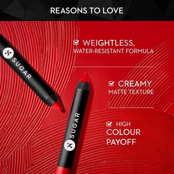 SUGAR Matte As Hell Crayon Lipstick - 23 Jessica Day (2.8g) - Image 5