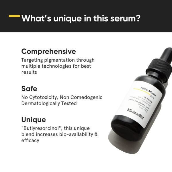 Minimalist 2% Alpha Arbutin Face Serum (30ml) - Image 4